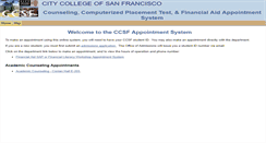 Desktop Screenshot of esars.ccsf.edu